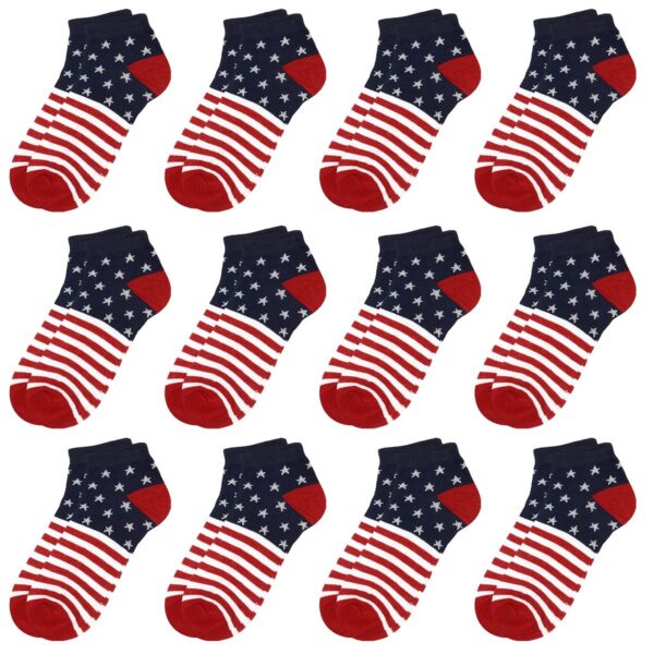 American Flag Ankle Socks 3 Pack - Image 2