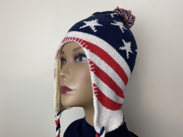 American Flag Ski Hat - Image 3