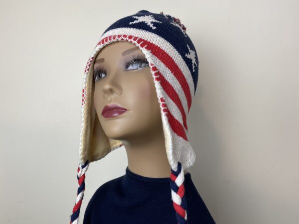 American Flag Ski Hat