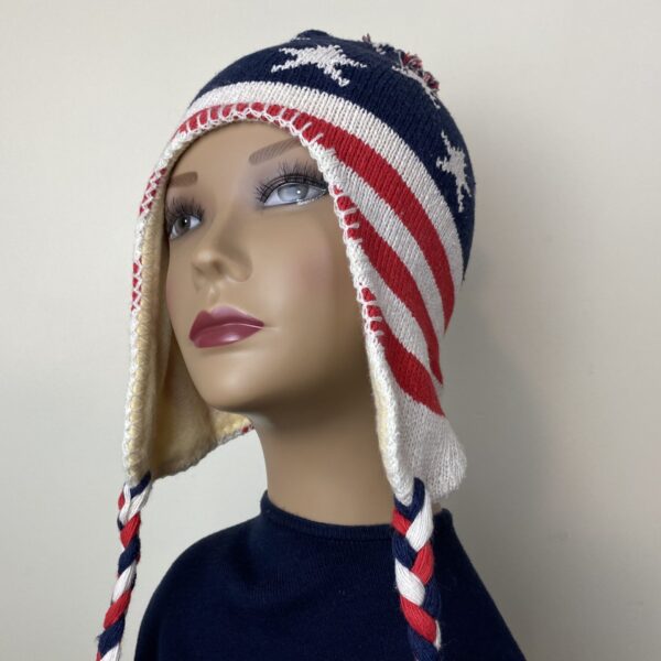 American Flag Ski Hat