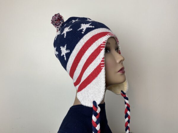 American Flag Ski Hat - Image 4