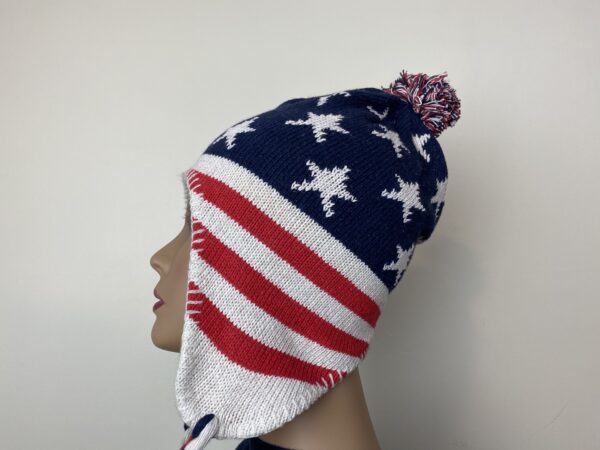 American Flag Ski Hat - Image 5