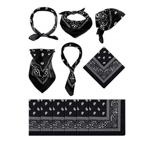 Bandana Paisley Black & White