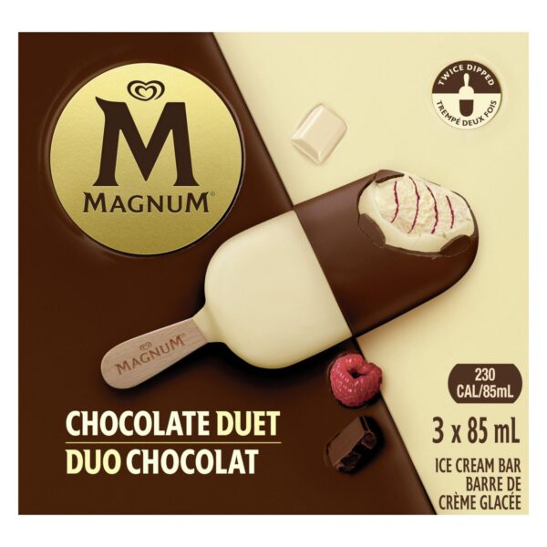Magnum Ice Cream Bar Chocolate Duet Raspberry